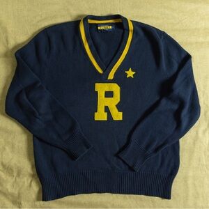 Rugby Ralph Lauren Letter V-Neck Sweater